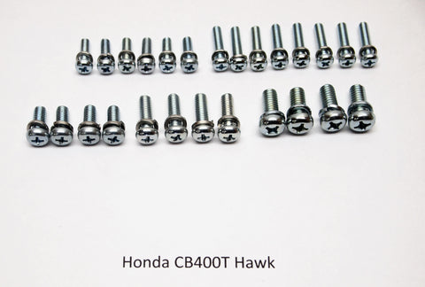 81 Honda CB400T Hawk Carburetor Screw Kit