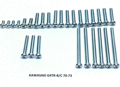 70-73 Kawasaki G4TR B/C Right and Left Engine Side Cover Screw Kit