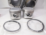 Kawasaki KZ750 B Twin Vapor Blasted Clinders Barrels Pistons & New Piston Rings