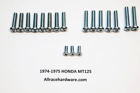 74-75 Honda MT125 Engine Side Cover Screw Kit