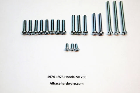 74-75 Honda MT250 Engine Side Cover Screw Kit