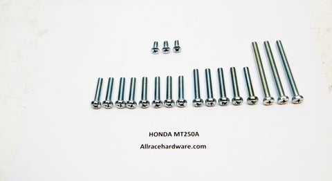 76 Honda MT250A Right Side / Left Side Engine Side Cover Screw Kit