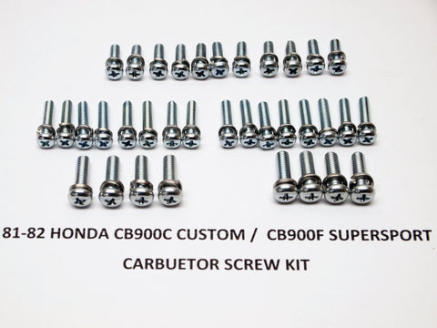 81-82 Honda CB900C CB900F Carburetor Screw Kit
