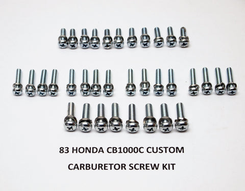 83 Honda CB1000C A Custom Carburetor Screw Kit
