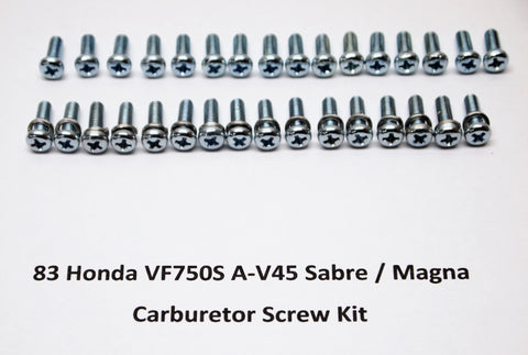 83 Honda VF750C A-45 Magna VF750S A-V45 Sabre Carburetor Screw Kit