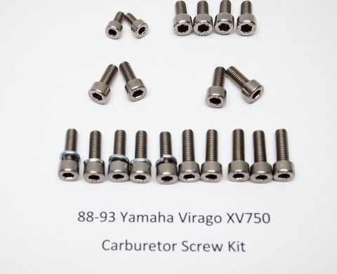 88-93 Yamaha Virago XV750 Socket Cap Carburetor Screw Kit