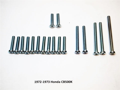 72-73 Honda CB500 Side Cover Screw Kit