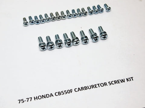 Honda CB550F Carb Carburetor Phillips Screw Kit 