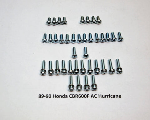 89-90 Honda CBR600F AC Hurricane Carburetor Screw Kit