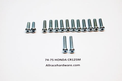 Honda CR125M Engine Side Cover Screw Kit 74-75