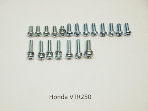 88-90 Honda VTR250 Interceptor Carburetor Screw Kit